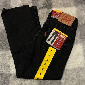 Levi's Boy’s Black Jeans Slim Straight